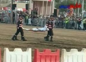 حادث مأساوي يحول أفراح مهرجان زناتة للفروسية إلى مأتم بعد وفاة فارس خلال عروض التبوريدة